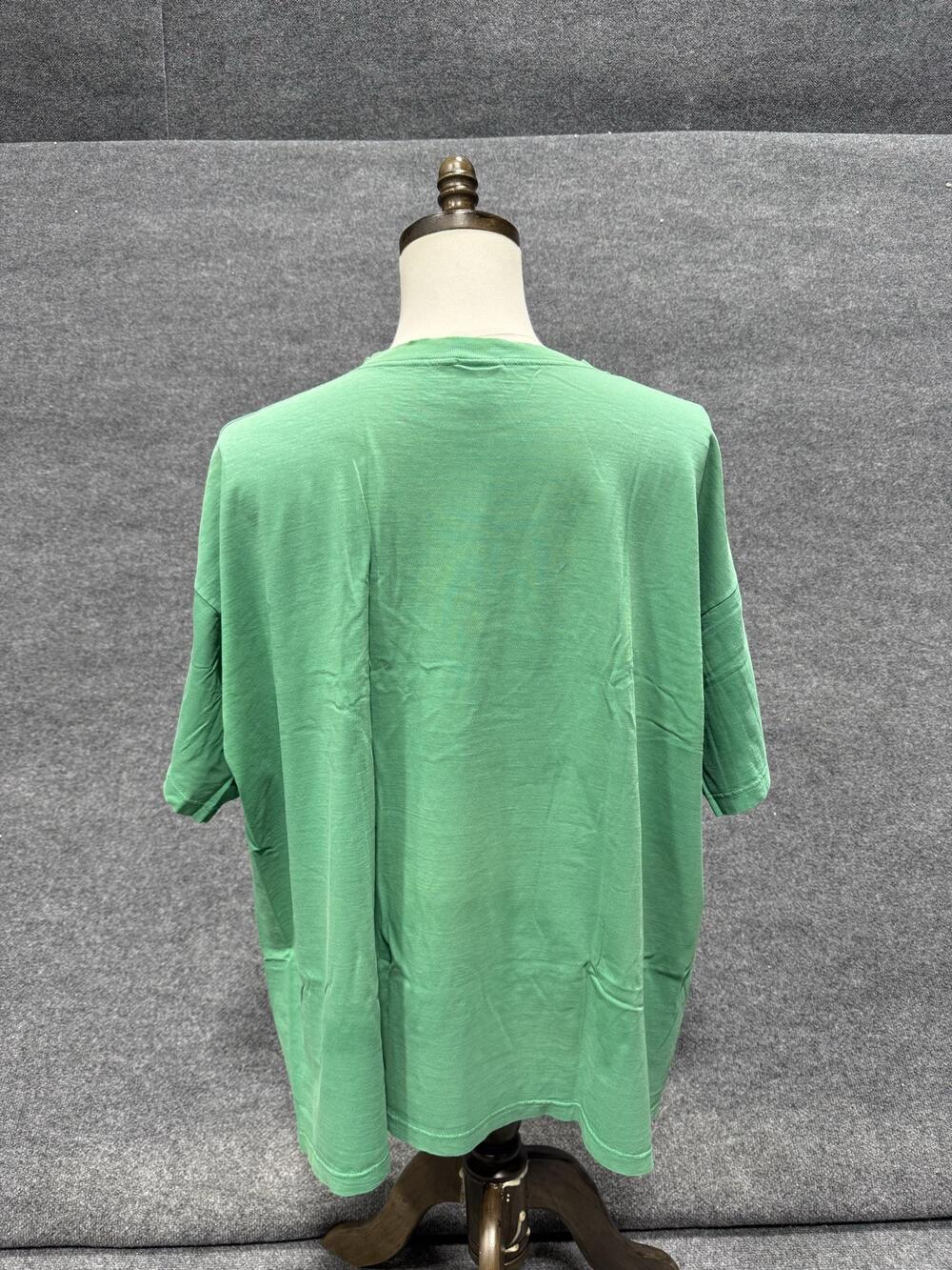 Vintage Champion Shirt Mens 2XL Green Solid Crewneck T-Shirt Tee USA Made Top - Picture 3 of 10